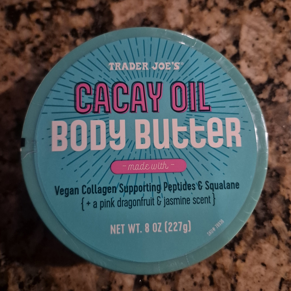 TRADER JOE'S Cacay Oil Body Butter, 8oz Tub! BNWOT